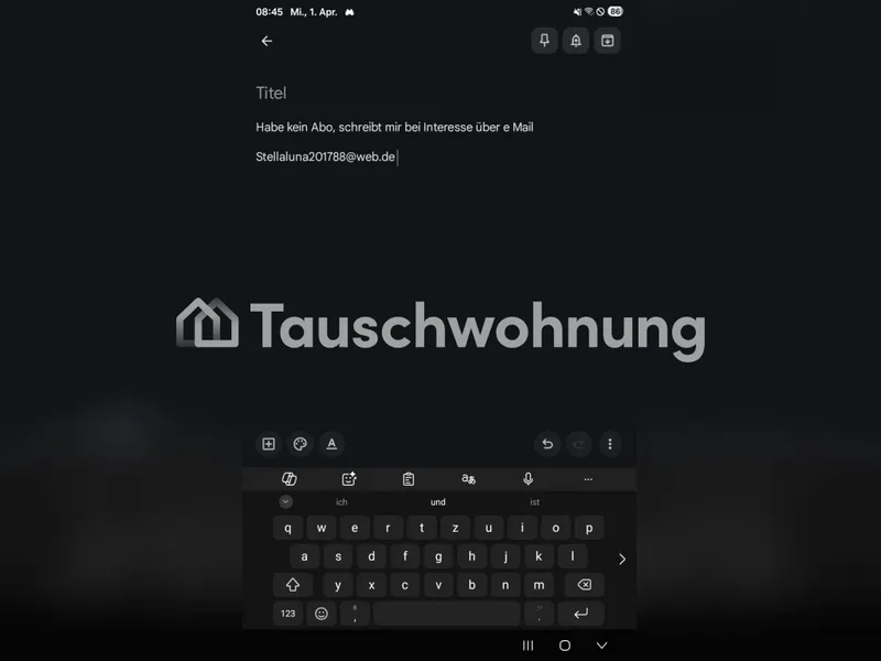 Tauschwohnung: 1Z. Nähe s uLichtenberg zum Tausch für eine 2 Raum — photo 1